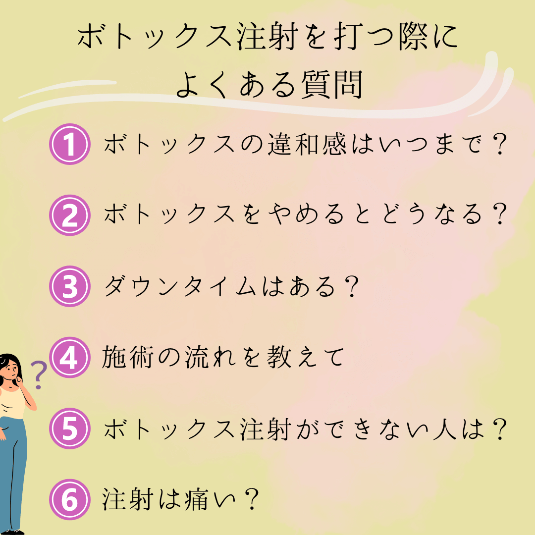 ボトックスと表情よくある質問