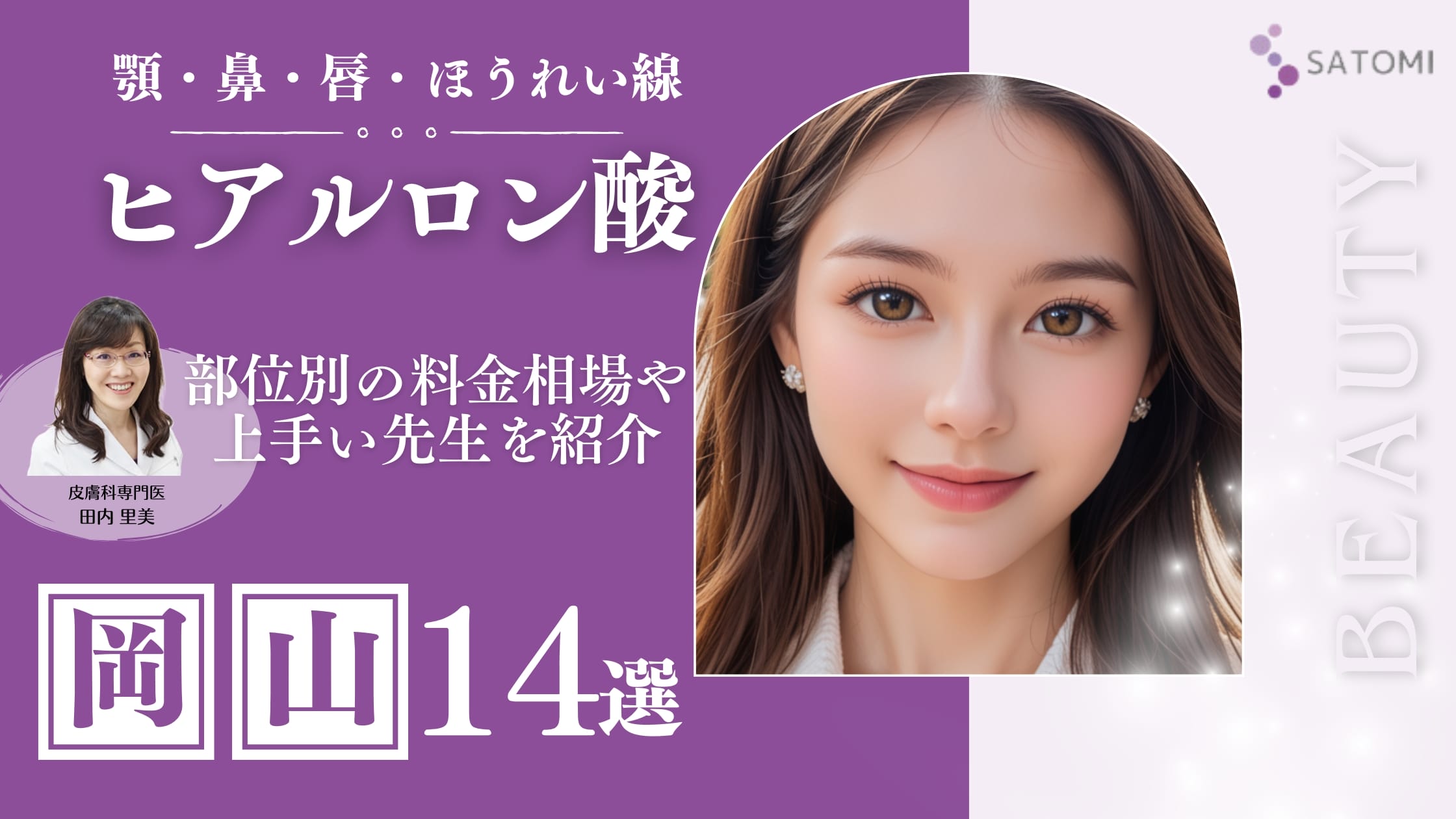 岡山でヒアルロン酸注射！安い順おすすめクリニック＆料金相場など紹介【2025年最新】アイキャッチ