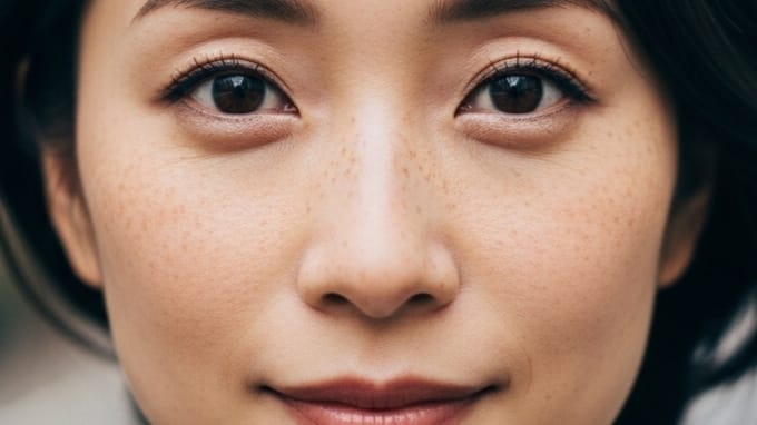そばかす（雀卵斑）の写真