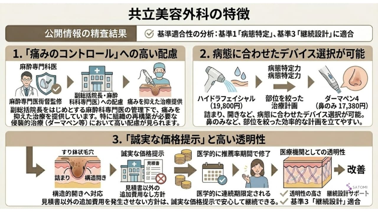 共立美容外科の特徴